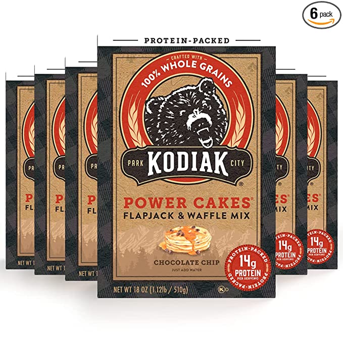 Kodiak Cakes Protein Pancake Power Cakes, Flapjack and Waffle Baking Mix, 20 Buttermilk 60 Ounce (Pack of 3)