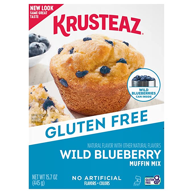 Krusteaz Gluten Free Blueberry Muffin Mix, 15.7 Oz