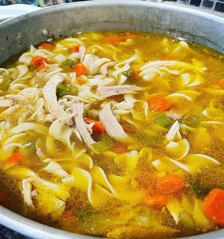 Weight Watchers One Pot Pesto Chicken Noodle Soup