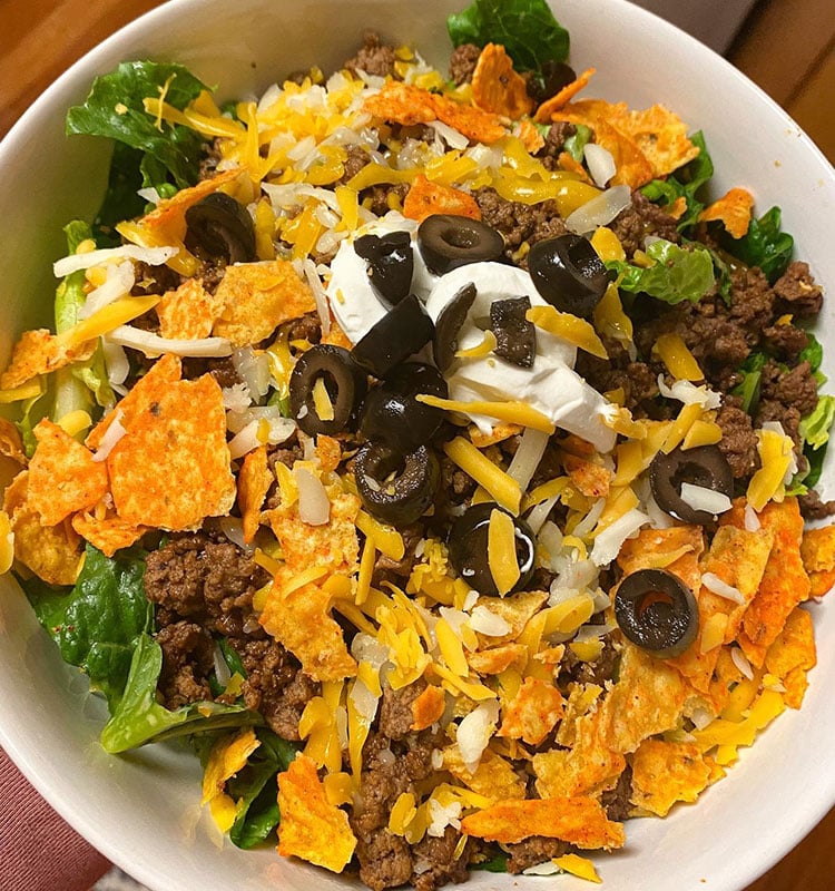 Weight Watchers Easy Doritos Taco Salad