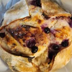 lemon blueberry cream cheese sourdough bread